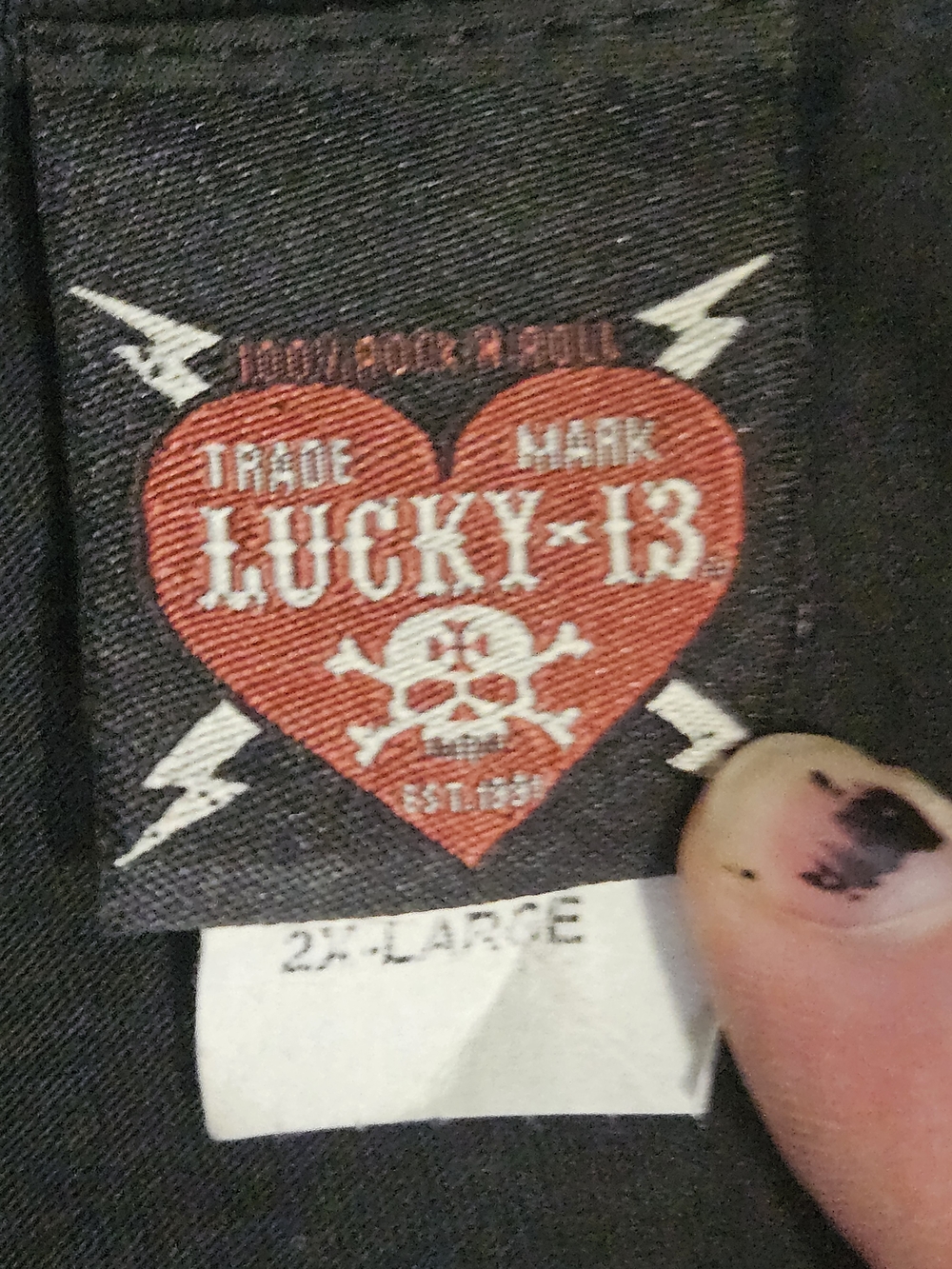 Womens Lucky 13 No Guts, No Glory Scoop Tee - Picture 3 of 3